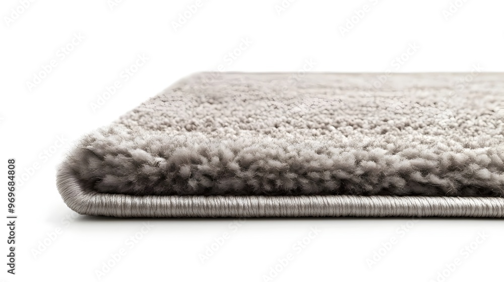 Aufkleber soft luxurious plush area rug with minimal geometric pattern displayed on a clean white background i