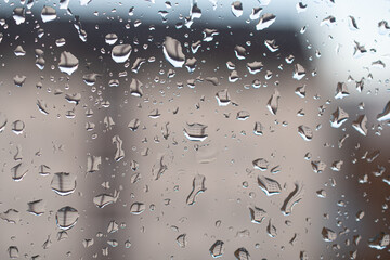 raindrops on the window