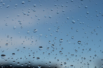 raindrops on the window