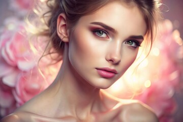 Fototapeta premium Portrait of a beautiful girl