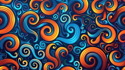 Fototapeta premium spiral pattern wallpaper