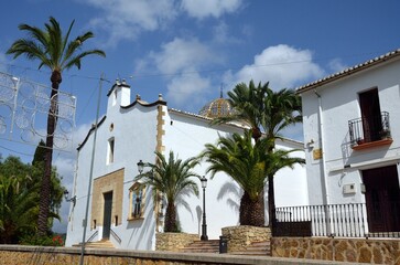Fototapeta premium Ermita de Sant Vicent Ferrer en Teulada, Costa Blanca, provincia de Alicante, Comunidad Valenciana, España.