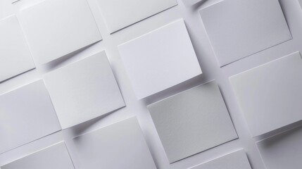 Modern Aesthetic Cards Against White Background