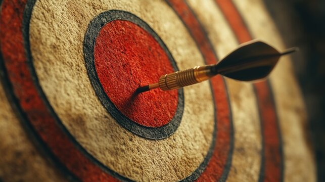 successful planning illustrated by a dart hitting a target with a strategy bullseye, as shown in a banner concept