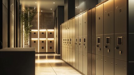 Safe deposit boxes of an a bank