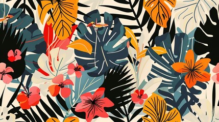vintage poster pattern wallpaper