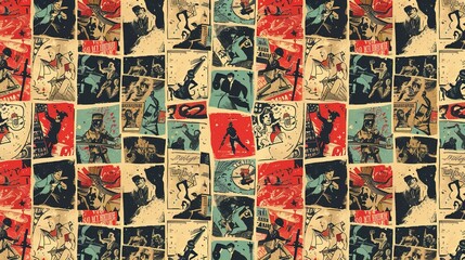 Vintage poster wallpaper