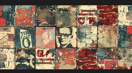 Vintage poster wallpaper