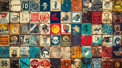 Vintage poster wallpaper