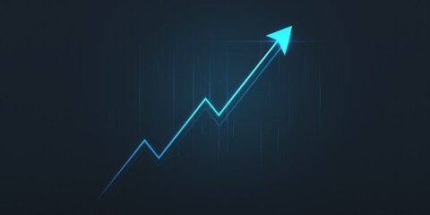 Simple Line Graph with Upwar