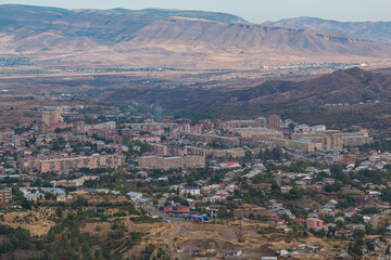 Obraz premium View of the Stepanakert, the biggest town in Nagorno-Karabakh.