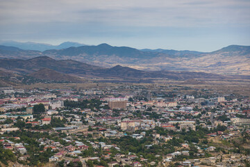 Fototapeta premium View of the Stepanakert, the biggest town in Nagorno-Karabakh.