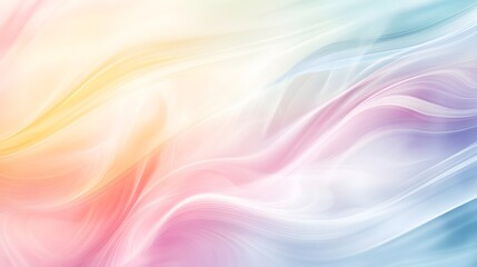 Obraz premium A soft, swirling pattern of pastel colors creating an abstract landscape, with ample copy space for text overlay