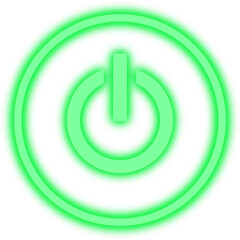 Neon power off rounded button, On off push buttons, LED technology digital light, start button design 