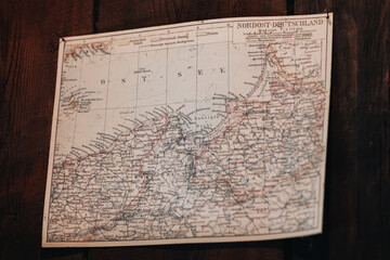 old map of northern Germany