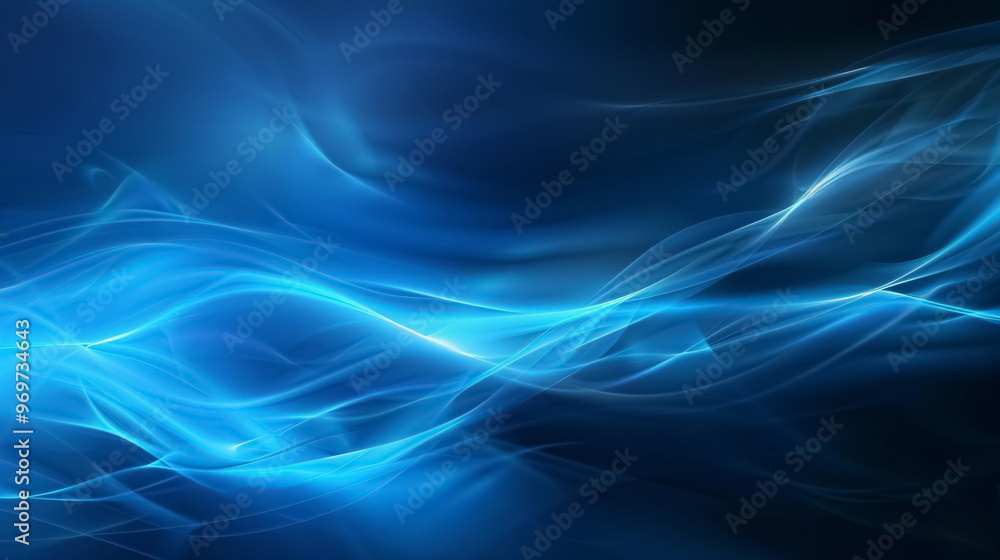 Poster abstract blue background with drop shadow and light, suitable as a backdrop for product presentation