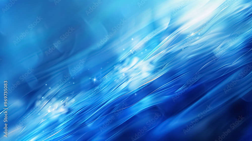 Poster abstract blue background with drop shadow and light, suitable as a backdrop for product presentation