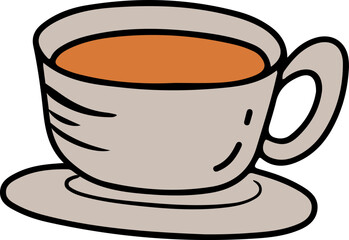 a cup of coffee hand drawn design