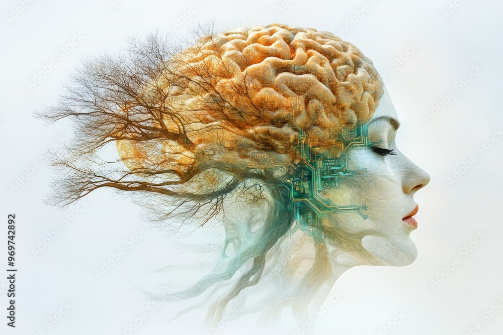 Poster digital interface electrochemical activity cybernetic vision advanced technology and cognition brain