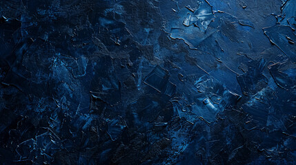 Naklejka premium Abstract grunge background in dark navy blue, with a rough, decorative textured paint for graphic design or banners.