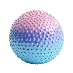 Pastel colored textured Christmas ornament with a dotted pattern, png