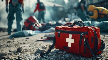 Vital Medical Support in Catastrophic Events: First Aid Kit Emphasizing Immediate Care After a Missile Strike