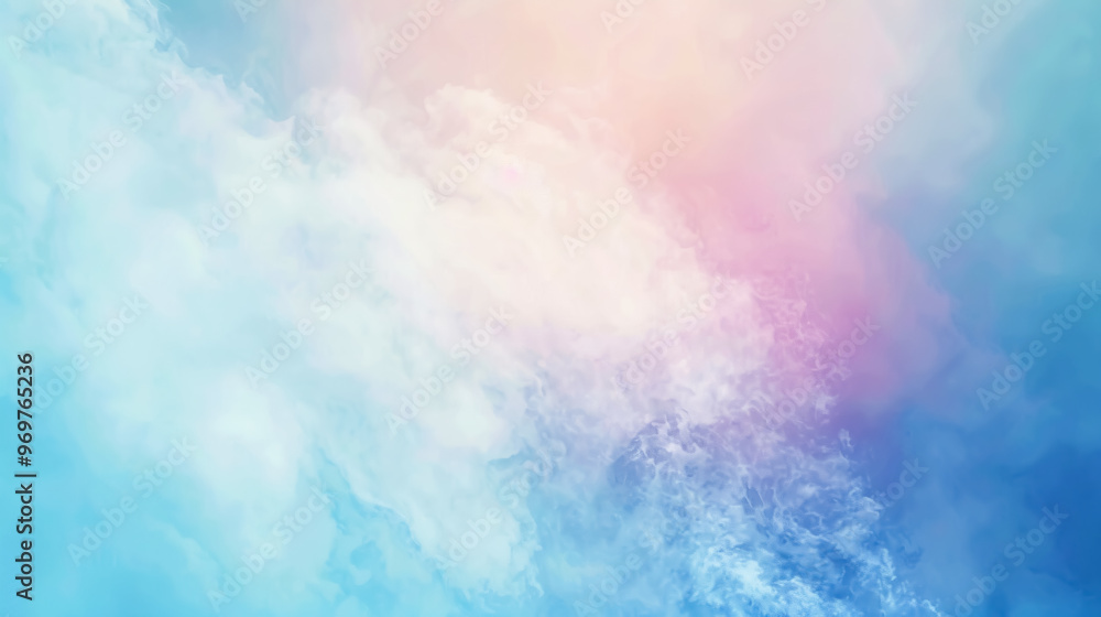 Aufkleber abstract soft blue background with a color gradient.