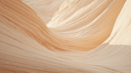 abstract desert landscape featuring smooth, weathered rock formations in soft, muted tones. The natural sunlight should cast gentle shadows across the rocks, highlighting their det