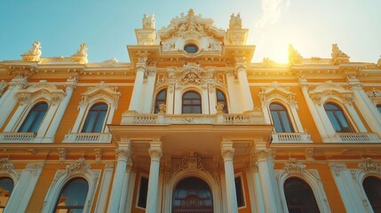 Obraz premium Elegant historical monument architecture highlighted in beautiful and sophisticated design images