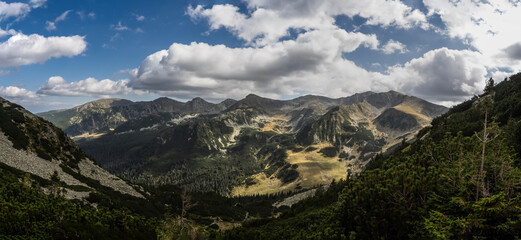 Mountain landscape in National Park Retezat, Romania. 