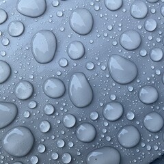 water drops on blue background