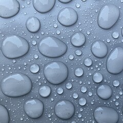 water drops on blue background