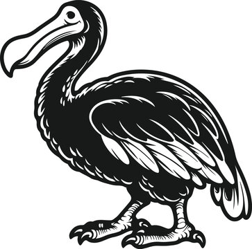 recommend clip art: dodo bird silhouette design vector art illustration