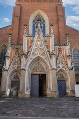 Gothic style Basilica of the Holy Trinity (Bazylika Swietej Trojcy, 1223) built by the Dominican...