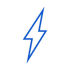Vector illustration of electric lighting bolt, energy, spark, thunder_energy lighting bolt outline