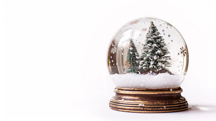 silver christmas ball on snow