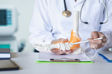 The concept of consultation regarding diseases of the ankle joint.