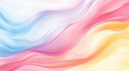 Obraz premium Abstract Wavy Background with Pastel Colors.
