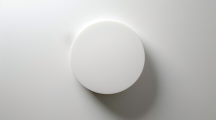 Podium for product demonstrations with an overhead view. Copy space for your design. Background with shadow.