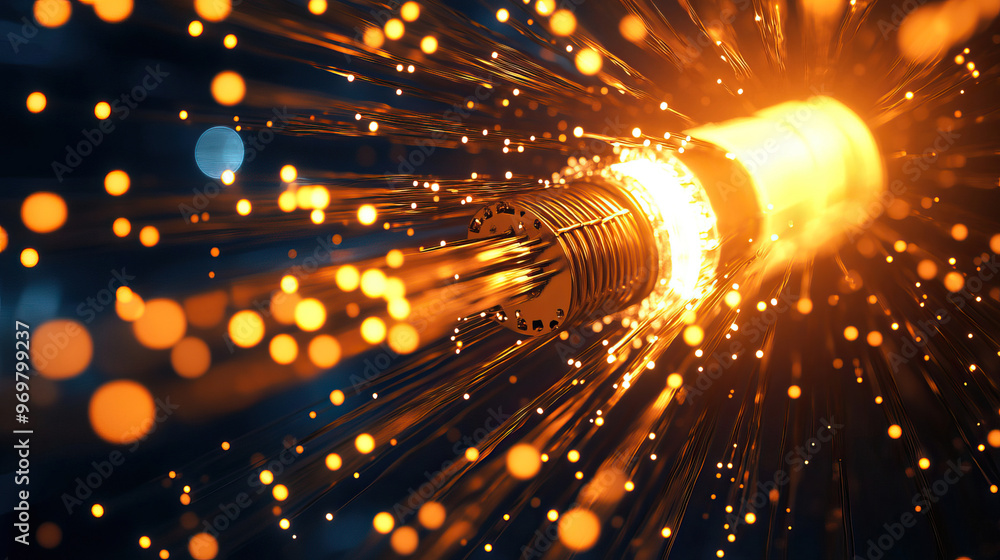 Aufkleber vibrant sparks radiating from a bright, lit object, creating a captivating visual effect of energy a