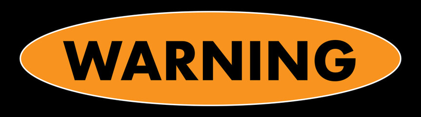 Warning banner color style for design project for protection vector 10 eps