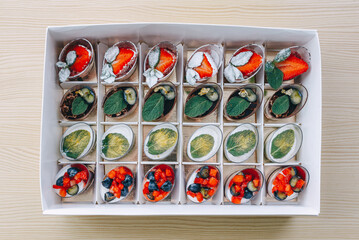 Assorted Mini Desserts in Box Display