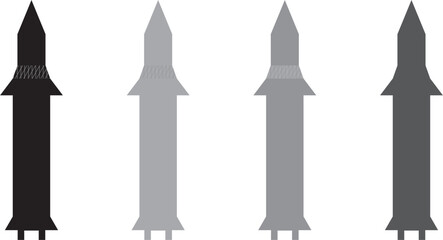 Rocket icon Vector .