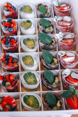 Assorted Mini Desserts in Box Display