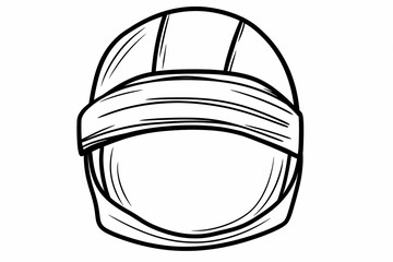 Fototapeta premium Cozy winter hat coloring page for adults, detailed and stylish design. 