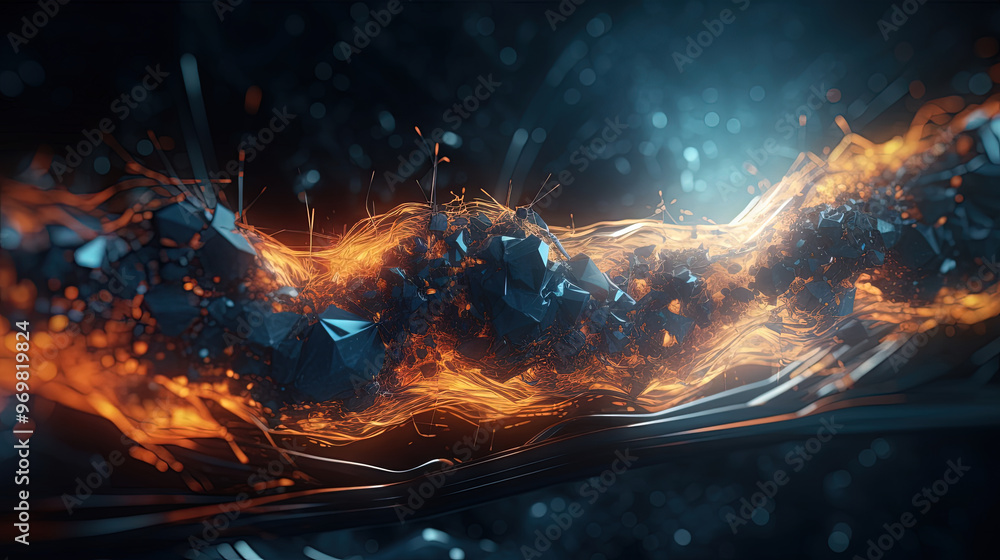 Aufkleber a colorful explosion of paint with a pastel color palette. dynamic and energetic abstract background