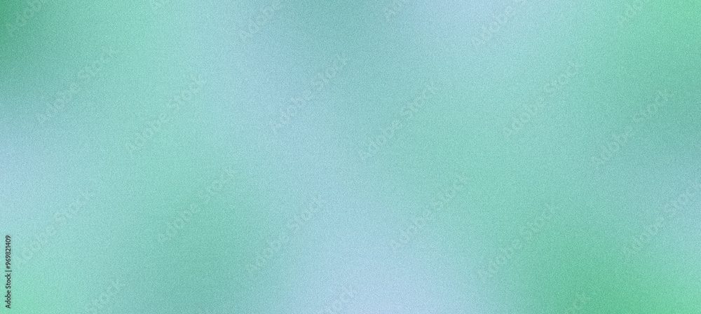 Poster grainy texture is creating a subtle gradient on a green and blue background