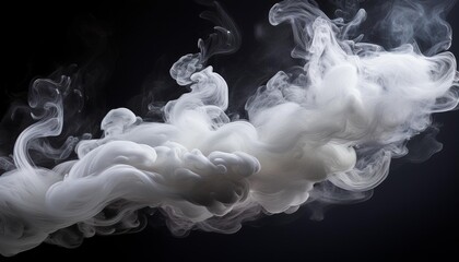 Fototapeta premium smoke on black background