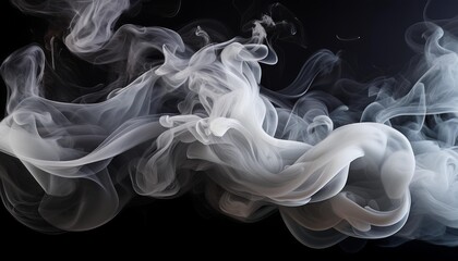 Fototapeta premium smoke on black background