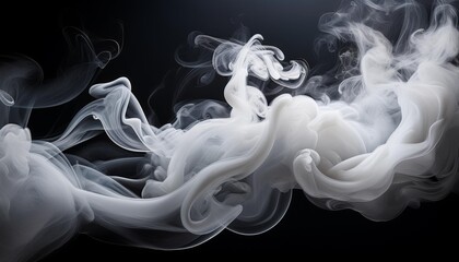 Fototapeta premium smoke on black background